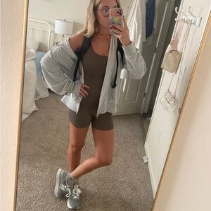 Brown Athletic Romper